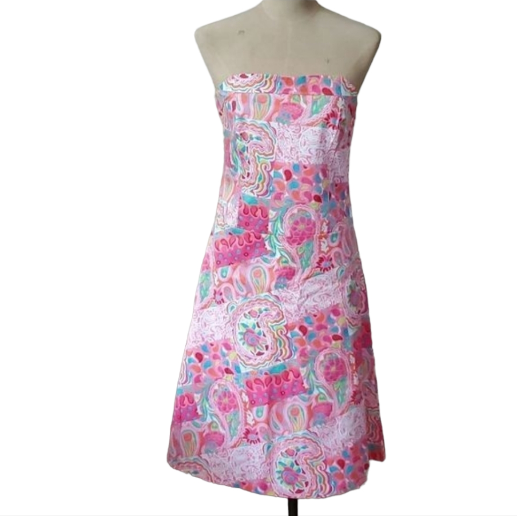 Pink Strapless Key West Dress Size 8